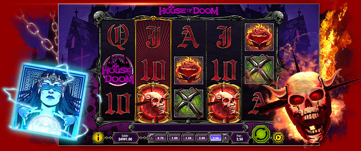 Machine à sous avec bonus House of Doom de Play'n GO Machine à sous avec bonus House of Doom de Play'n GO