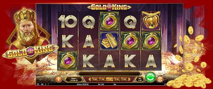 Machine à sous Play'n Go facile et sécurisée : Gold King ! Machine à sous Play'n Go facile et sécurisée : Gold King !