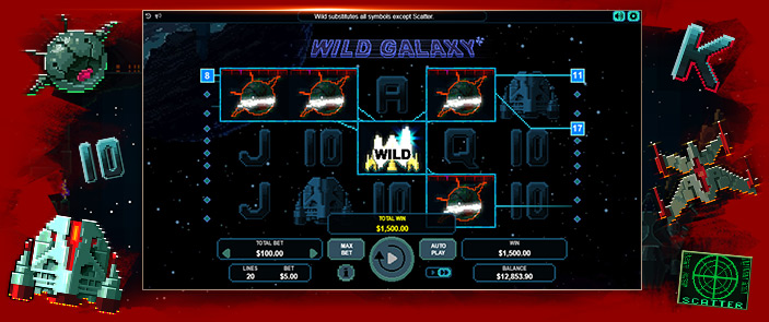 Goutez à la touche de nostalgie SF de la machine à sous Wild Galaxy ! Goutez à la touche de nostalgie SF de la machine à sous Wild Galaxy !