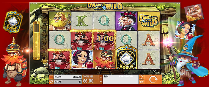 Dwarfs gone Wild, une machine EXXXPLOSIVE signée Quickspin !! Dwarfs gone Wild, une machine EXXXPLOSIVE signée Quickspin !!