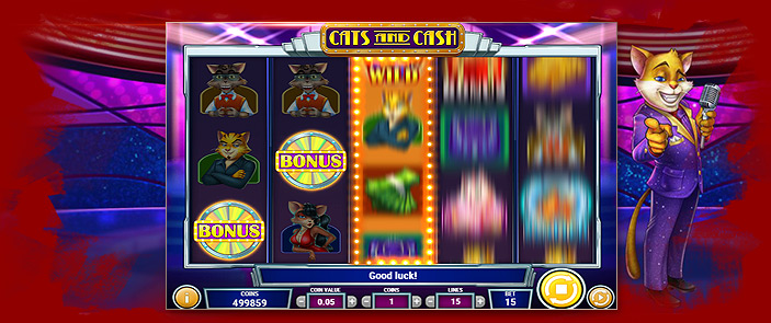 Machine à sous jeu TV Cats and Cash de Play'n Go ! Machine à sous jeu TV Cats and Cash de Play'n Go !