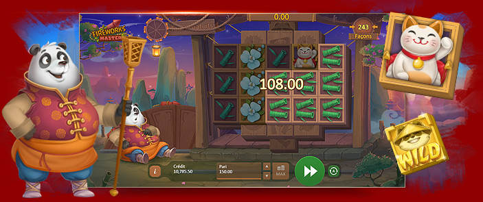 Machine à sous vidéo Fireworks Master par Playson Machine à sous vidéo Fireworks Master par Playson