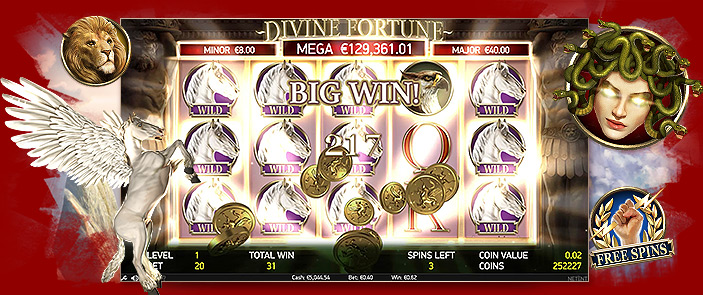 Revue test de la machine à sous vidéo Divine Fortune Revue test de la machine à sous vidéo Divine Fortune