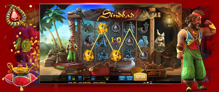 Partez à l'aventure avec la slot Sindbad d'Evo Play, une machine à sous rémunératrice !