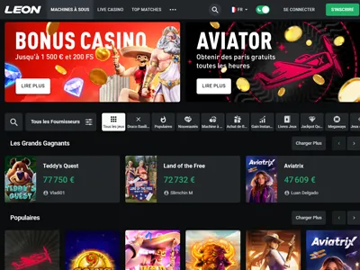 Leon Casino en ligne fiable en 2024 : un casino sécurisé avec de nombreux jeux disponibles !
